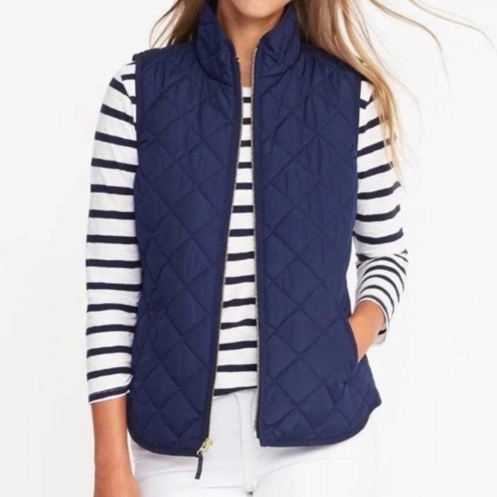 Old Navy • Blue Quilted Vest